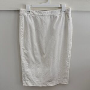 J.Crew No. 3 Pencil Skirt Ivory White Classic Work Career Skirt Office Size 10